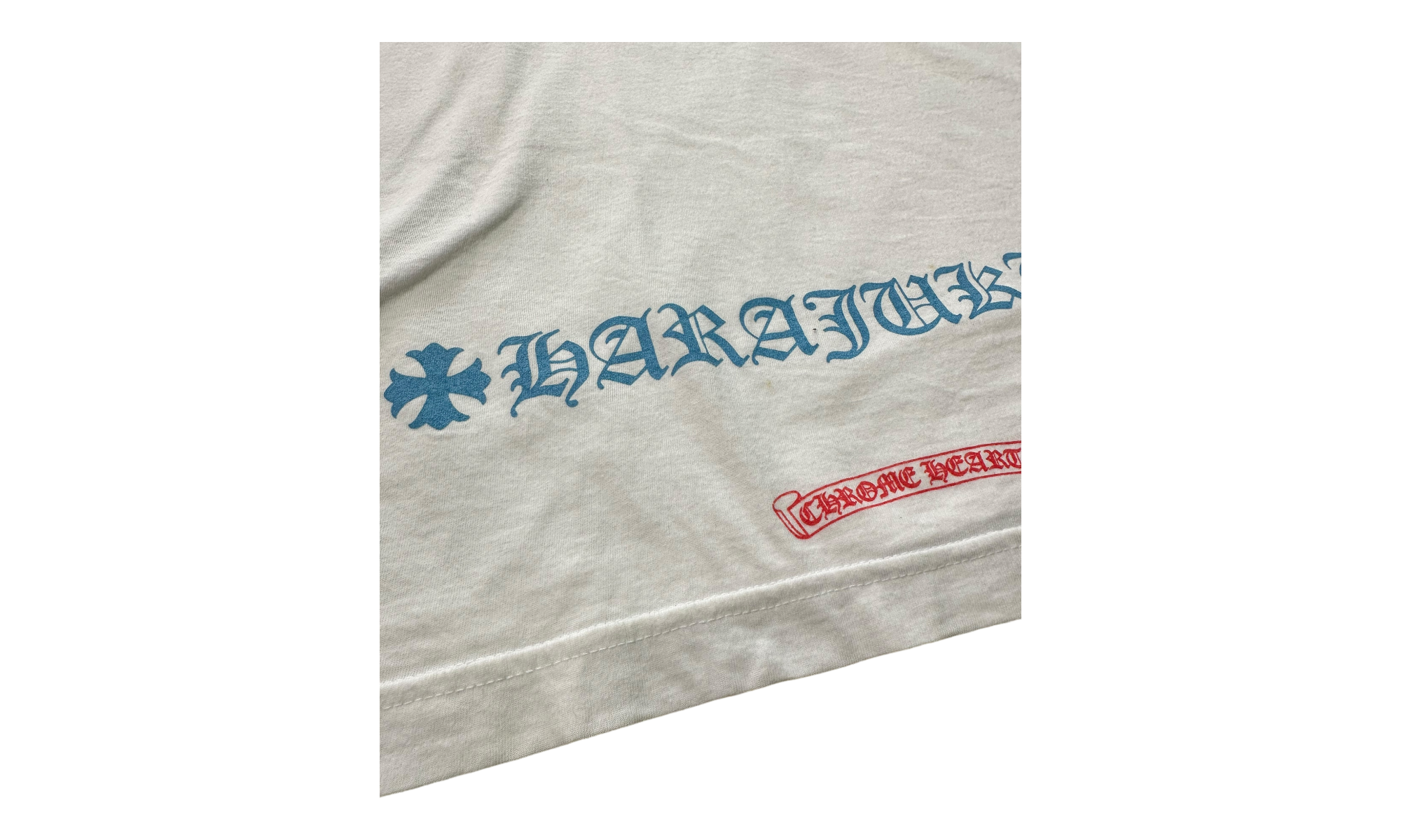 Chrome Hearts Harajuku Exclusive White/ Blue Longsleeve T-Shirt (PreOwned)