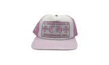 Chrome Hearts Hollywood CH Pink Trucker Hat (Flawed)-Czapka Cap BLAFWCA01BK