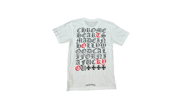 Chrome Hearts Hollywood Script White T-Shirt-Bullseye Sneaker Boutique
