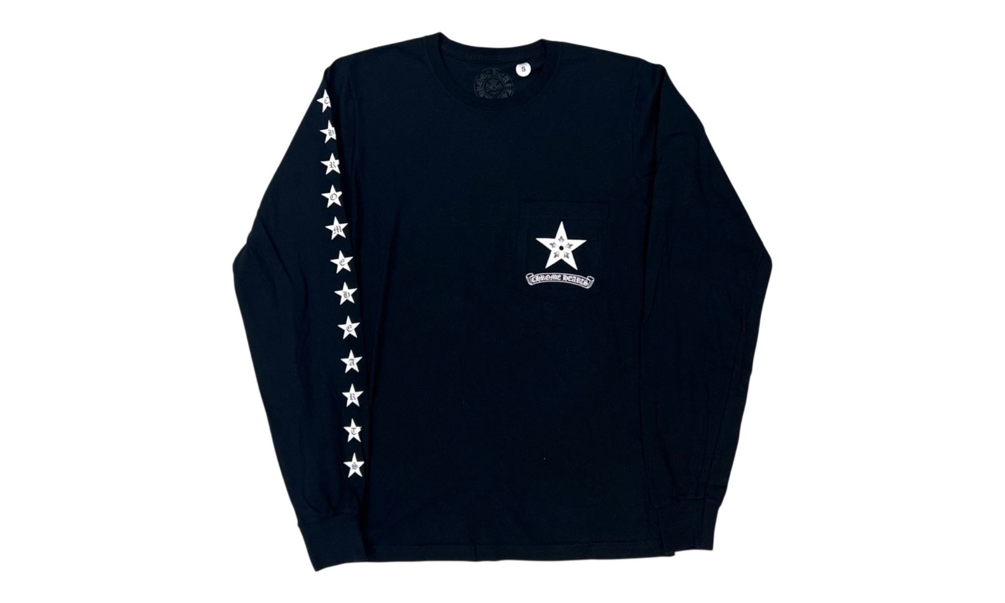 Chrome Hearts Hollywood Stars Black Longsleeve T-Shirt