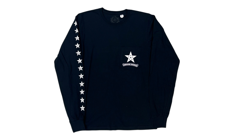 Chrome Hearts Hollywood Stars Black Longsleeve T-Shirt