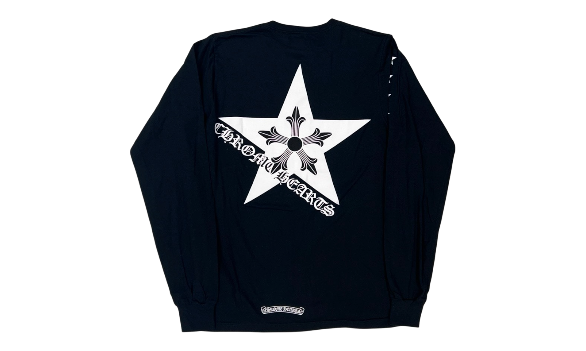 Chrome Hearts Hollywood Stars Black Longsleeve T-Shirt-Bullseye Sneaker Boutique