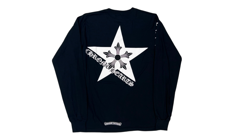 Chrome Hearts Hollywood Stars Black Longsleeve T-Shirt-Bullseye Sneaker Boutique