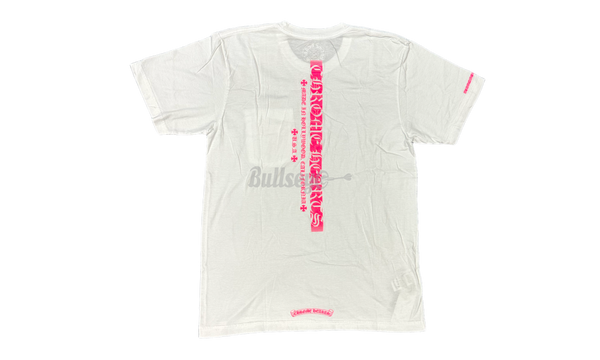 Chrome Hearts Hollywood USA Pink Letters White T-Shirt-Urlfreeze Sneakers Sale Online