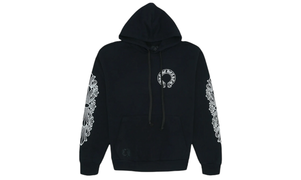 Chrome Hearts Horseshoe Floral Black Hoodie