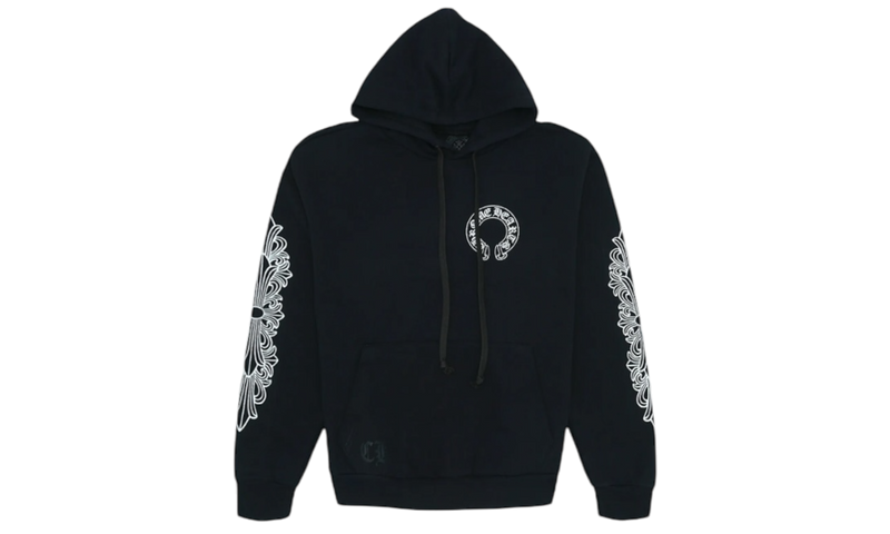 Chrome Hearts Horseshoe Floral Black Hoodie