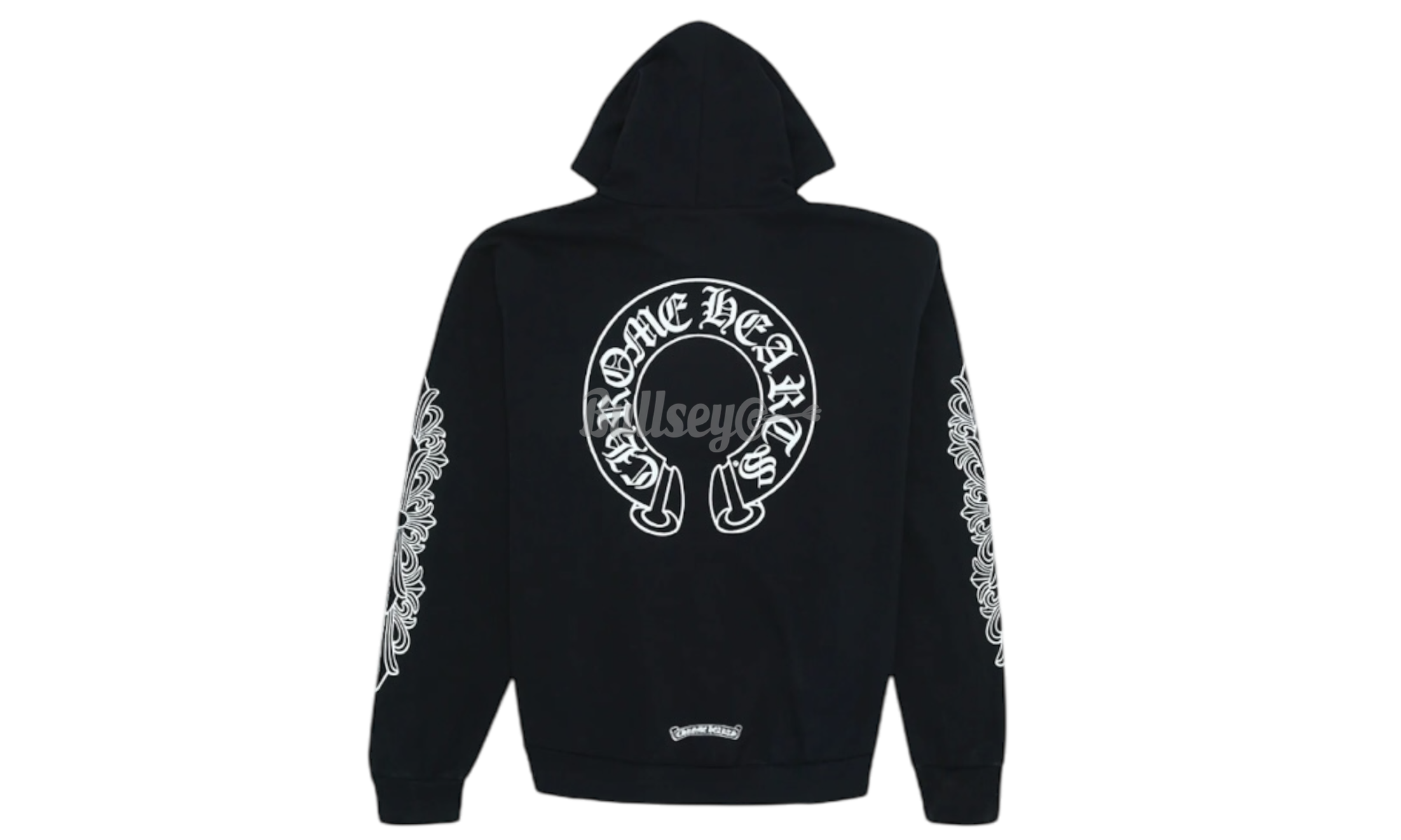 Chrome Hearts Horseshoe Floral Black Hoodie (PreOwned)-Bullseye Sneaker Boutique