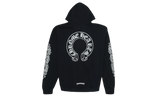 Chrome Hearts Horseshoe Floral Black Hoodie-Bullseye Sneaker Boutique