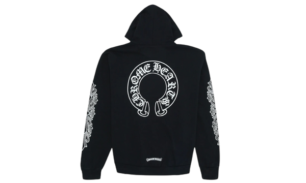 Chrome Hearts Horseshoe Floral Black Hoodie-Bullseye Sneaker Boutique