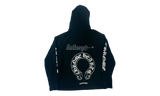 Chrome Hearts Horseshoe Floral Chomper Black Hoodie (PreOwned)-Bullseye Sneaker Boutique