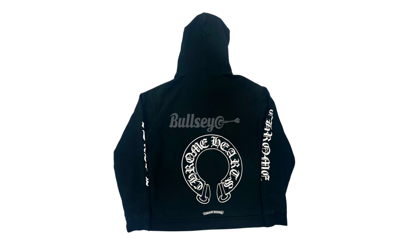 Chrome Hearts Horseshoe Floral Chomper Black Hoodie (PreOwned)-Bullseye Sneaker Boutique