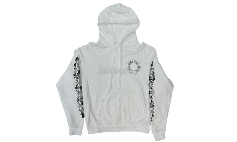 Chrome Hearts Horseshoe Floral White Hoodie