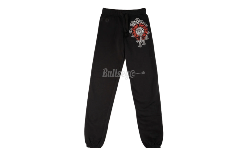 Chrome Hearts Horseshoe Red Cemetery Cross Sweatpants-Bullseye bucketfeet Sneaker Boutique