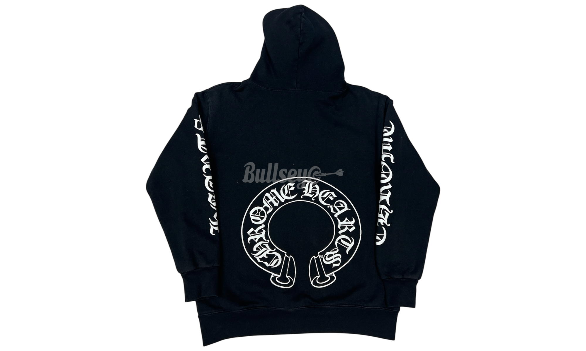 Chrome Hearts Horseshoe Thermal Zip-Up Black Hoodie (PreOwned)-Bullseye Sneaker Boutique