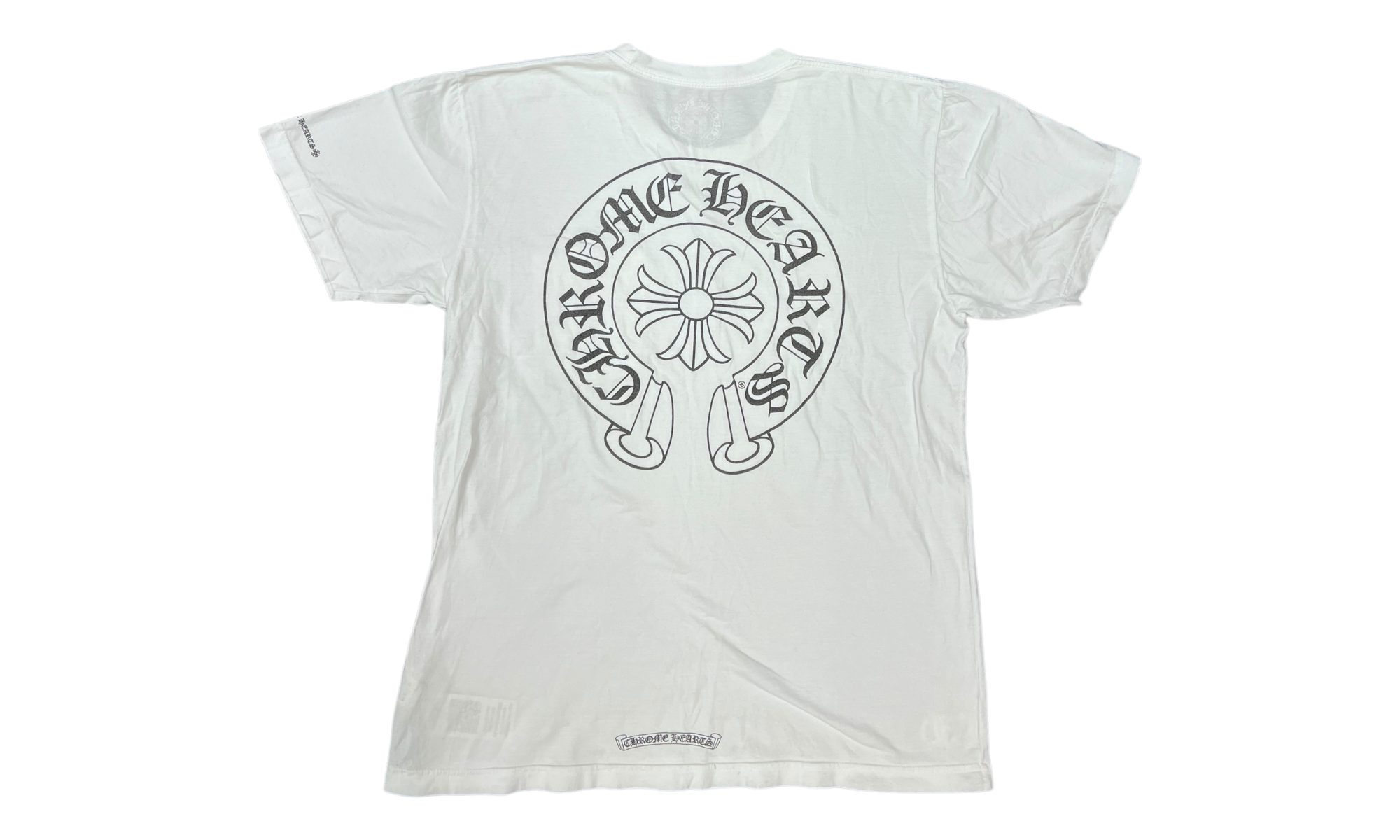 Chrome Hearts Horseshoe White T-Shirt (PreOwned)-Bullseye Sneaker Boutique