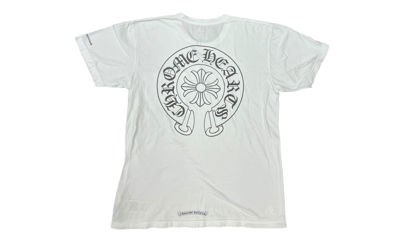 Chrome Hearts Horseshoe White T-Shirt (PreOwned)-Bullseye Sneaker Boutique