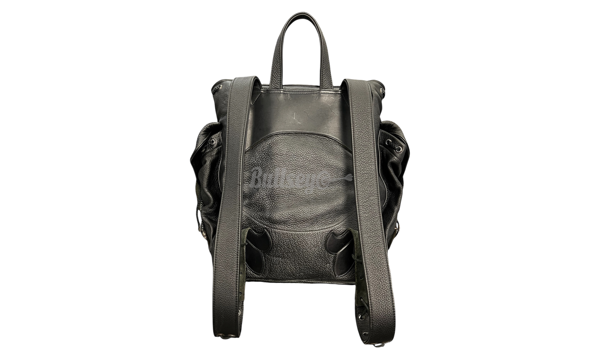 Chrome Hearts Large Gunslinger Fleur Black Leather Backpack (5-Pockets) (PreOwned)