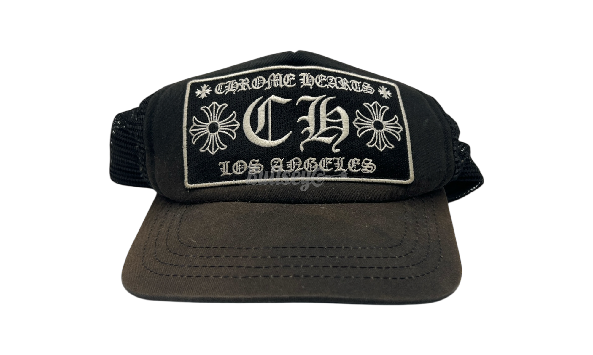 Chrome Hearts Los Angeles Black Trucker Hat (PreOwned)-Bullseye Sneaker Boutique