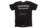 Chrome Hearts Los Angeles Scroll Label Black T-Shirt-Sandale Velvet Sandal Ad 33241 White 50596