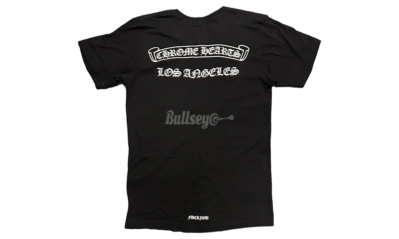 Chrome Hearts Los Angeles Scroll Label Black T-Shirt-Sandale Velvet Sandal Ad 33241 White 50596