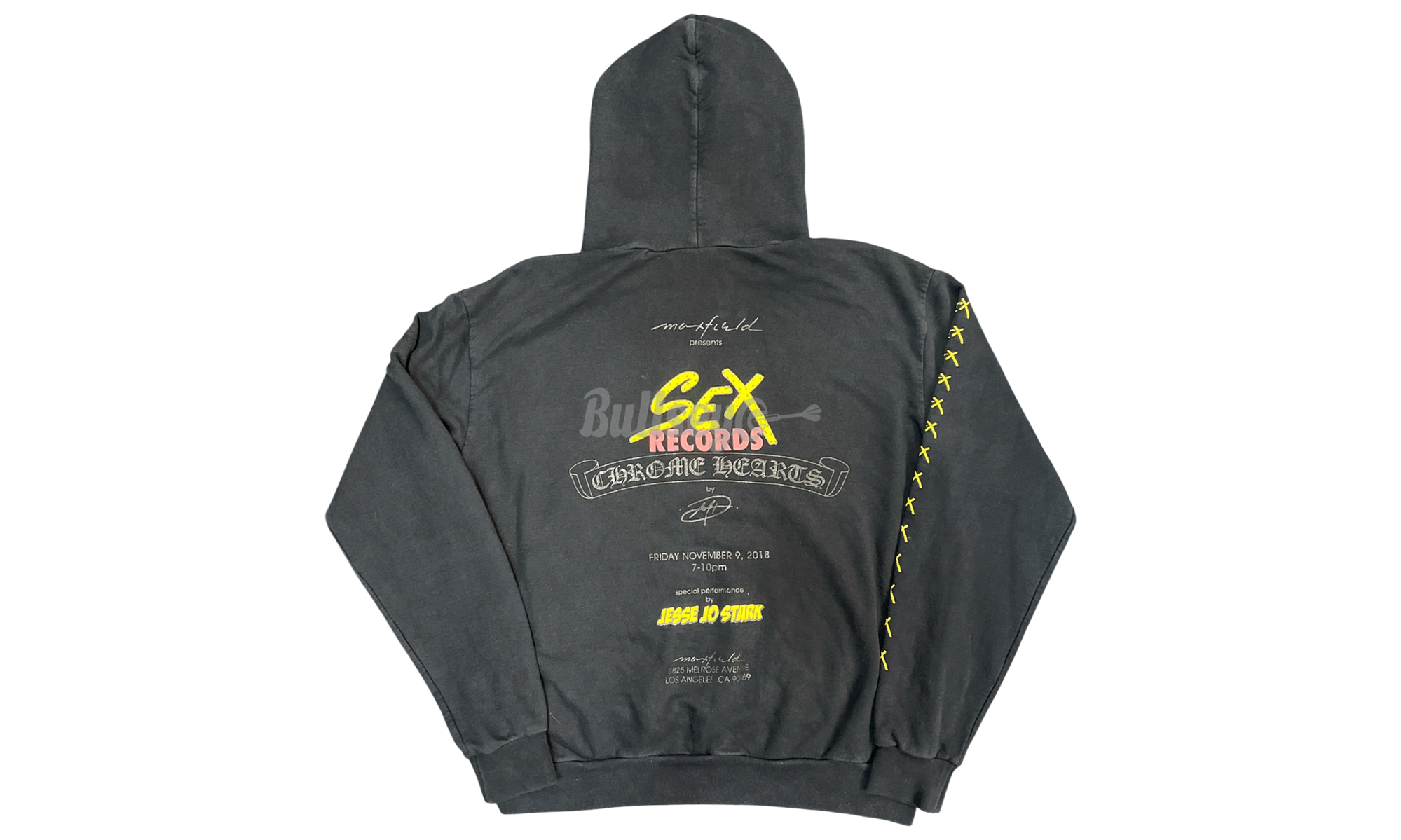 Chrome Hearts Matty Boy Black Sex Records Hoodie (PreOwned) (Flawed)-Bullseye Sneaker Boutique