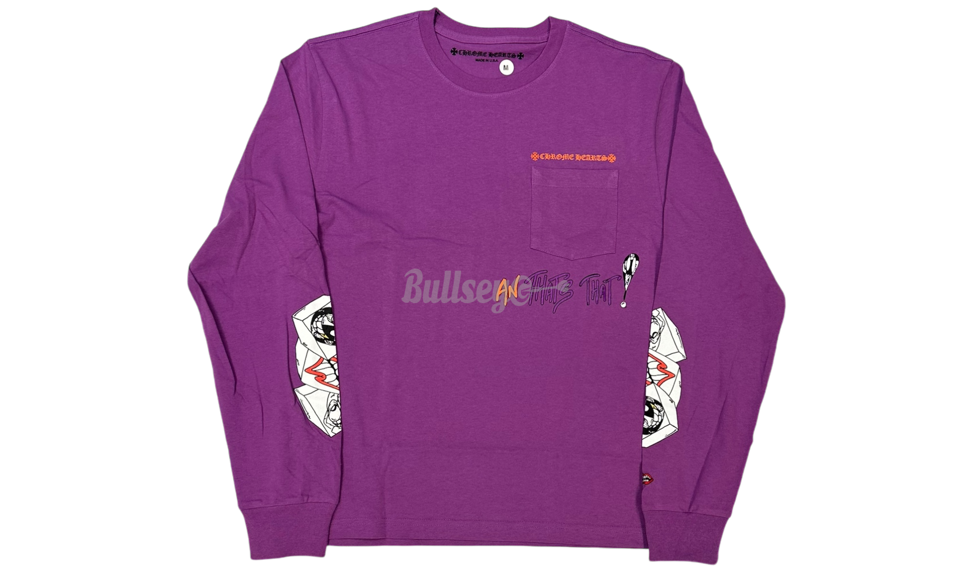 Chrome Hearts Matty Boy "I Want More Not Less Purple" Longsleeve T-Shirt-Bullseye Sneaker Boutique