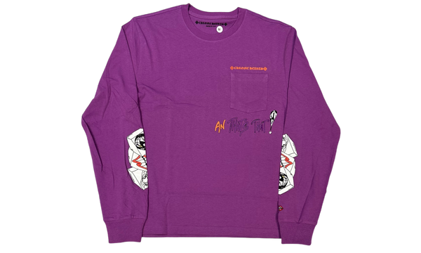 Chrome Hearts Matty Boy "I Want More Not Less Purple" Longsleeve T-Shirt-Bullseye Sneaker Boutique