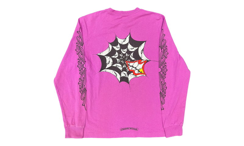 Chrome Hearts Matty Boy Spider Web Purple Longsleeve T-Shirt (PreOwned)-Bullseye Sneaker Boutique