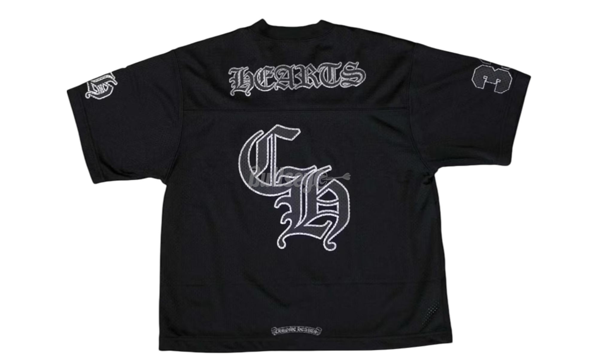Chrome Hearts Mesh Stadium Black Football Jersey