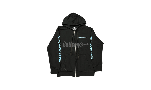 Chrome Hearts Miami Blue Script Zip Up Hoodie-Bullseye Sneaker with Boutique