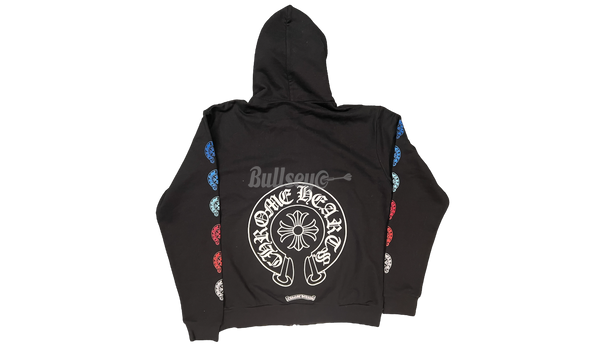 Chrome Hearts Multi-Color Horseshoe Zip-Up Hoodie-leather sandals with buckles