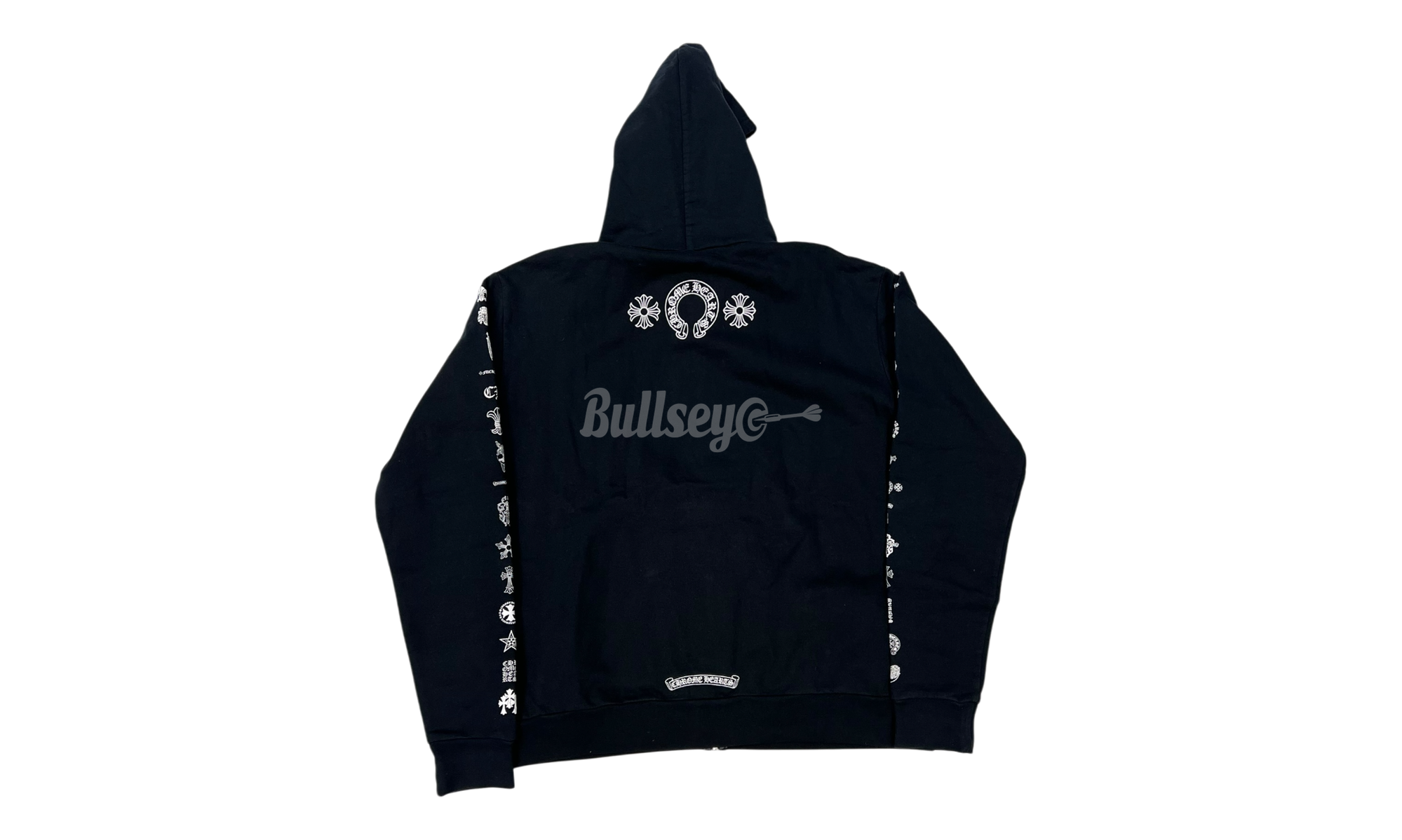 Chrome Hearts Multi Logo Black Zip-Up Hoodie-Bullseye Sneaker Boutique