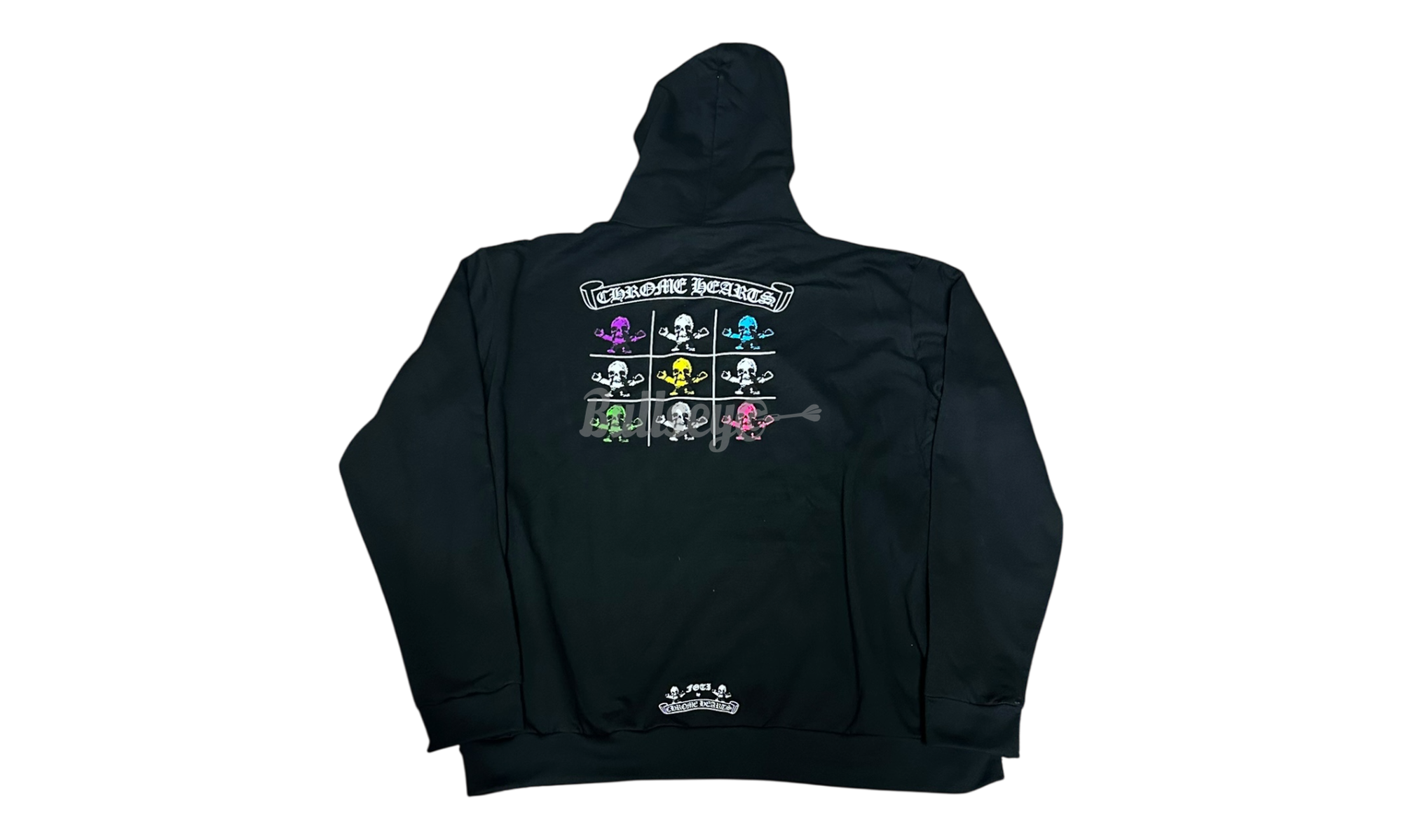 Chrome Hearts Multicolor Foti Black Zip Up Hoodie