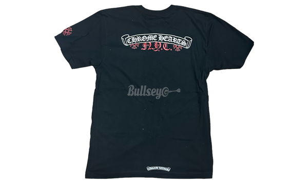 Chrome Hearts NYC Red Scroll Label Black T-Shirt-Urlfreeze Sneakers Sale Online
