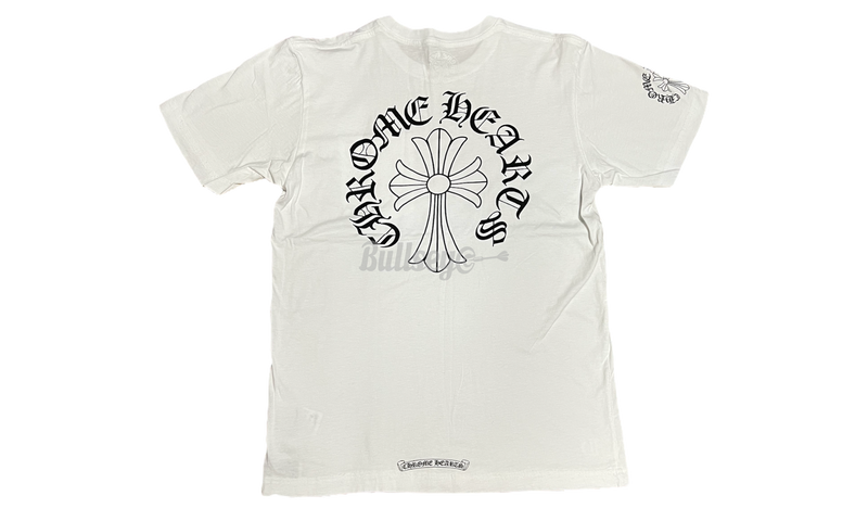 Chrome Hearts Neck Print Cross White T-Shirt-Bullseye men Sneaker Boutique