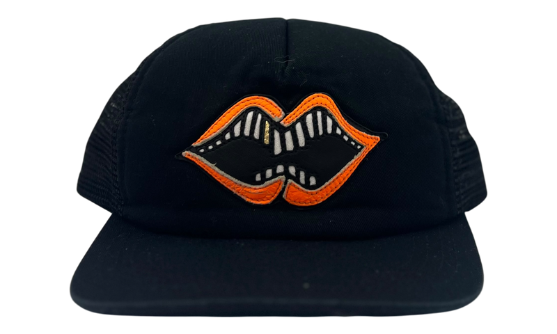 Chrome Hearts Orange Lips Trucker Hat-Bullseye Sneaker Boutique