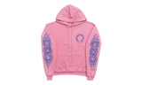 Chrome Hearts Pink/Blue Horseshoe Floral Hoodie-Bullseye Sneaker Boutique