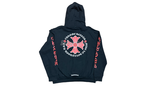 Chrome Hearts Plus Red Cross Black Hoodie-adidas pure boost afterpay