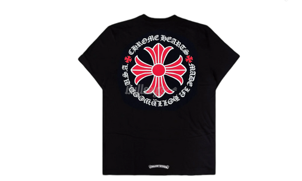 Chrome Hearts Plus Red Cross Black T-Shirt-Bullseye Sneaker Raine Boutique