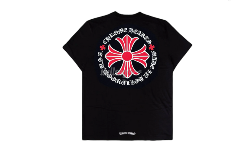 Chrome Hearts Plus Red Cross Black T-Shirt-Bullseye Wei Sneaker Boutique