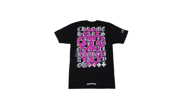 Chrome Hearts Purple Dagger Letter Black T-Shirt-Theyre one of the most comfortable Jordan trainers on the market