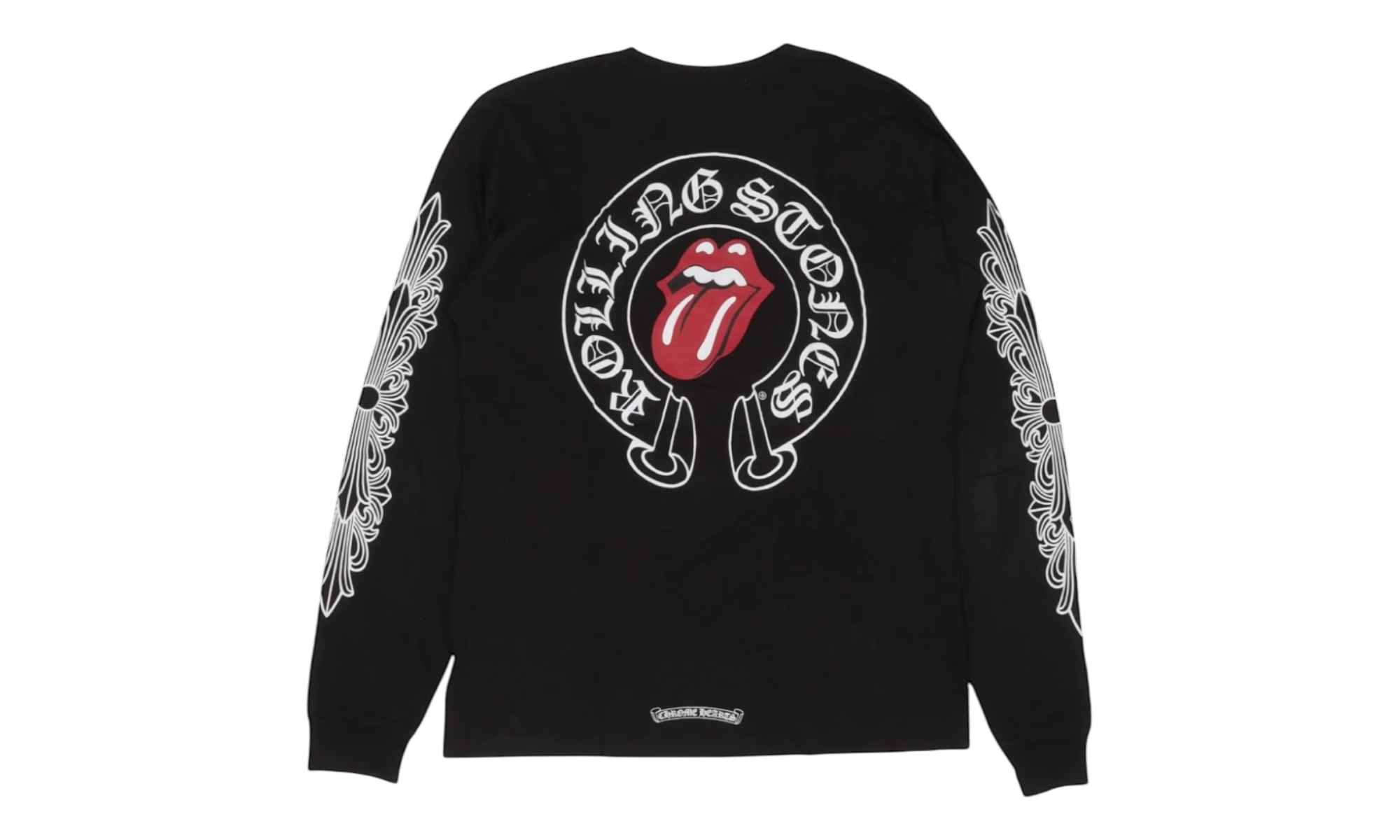 Chrome Hearts pantalones de chándal negros de los Rolling Stones