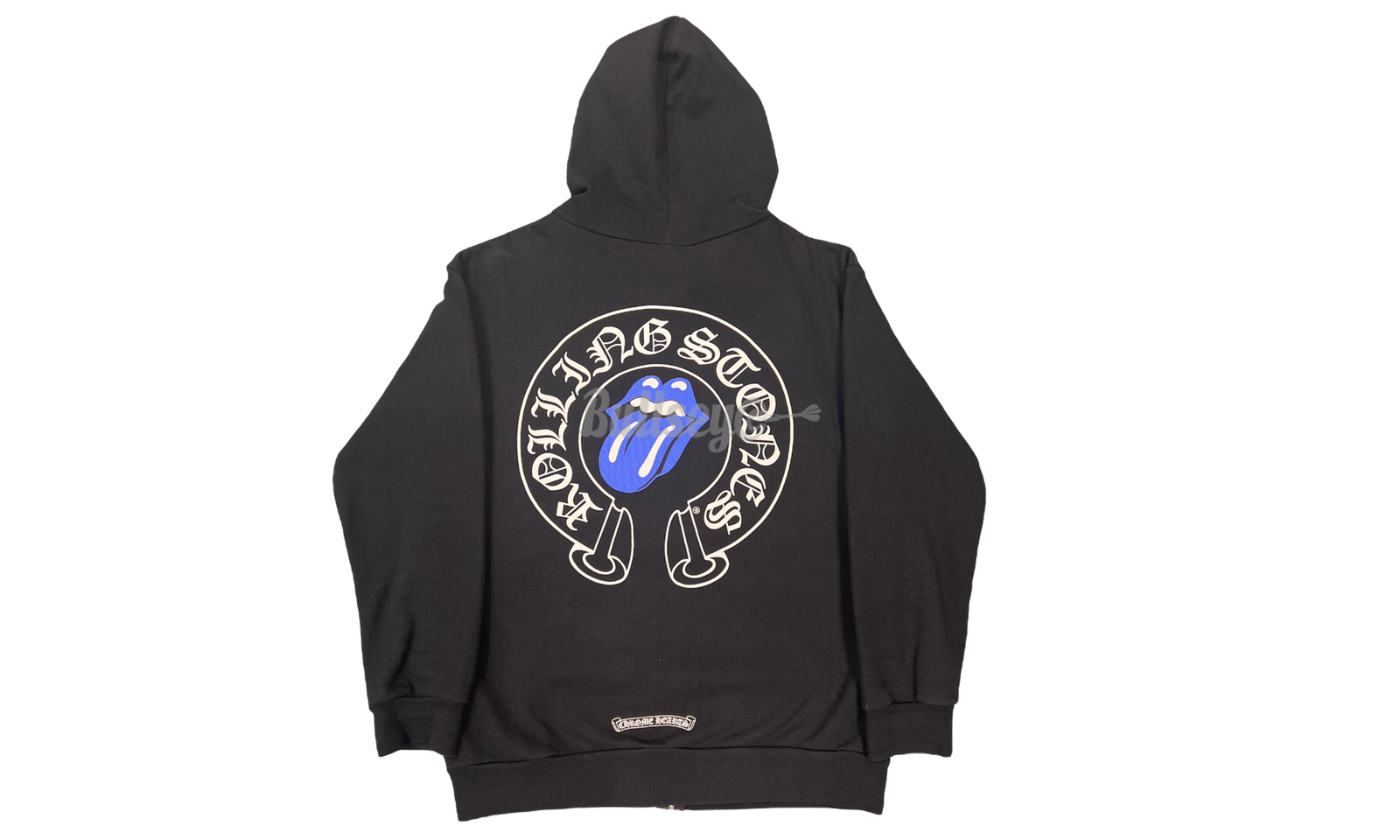 Chrome Hearts Rolling Stones Blue Tongue Zip Up Hoodie
