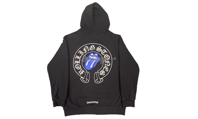Chrome Hearts Rolling Stones Blue Tongue Zip Up Hoodie-Superbounce studded sole sneakers