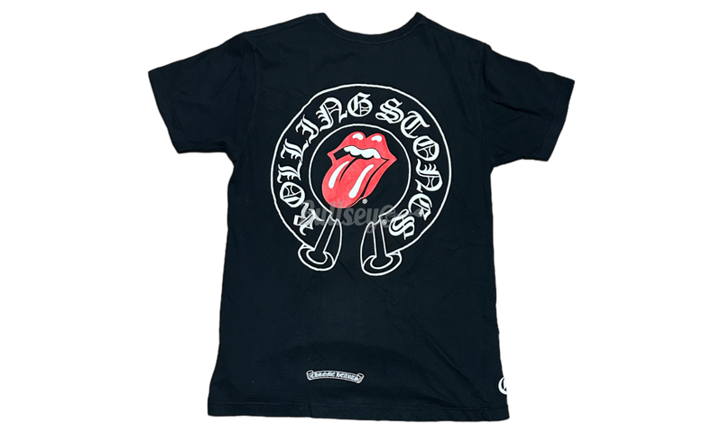 Chrome Hearts Rolling Stones Red Horseshoe Black T-Shirt (PreOwned)-Urlfreeze Sneakers Sale Online