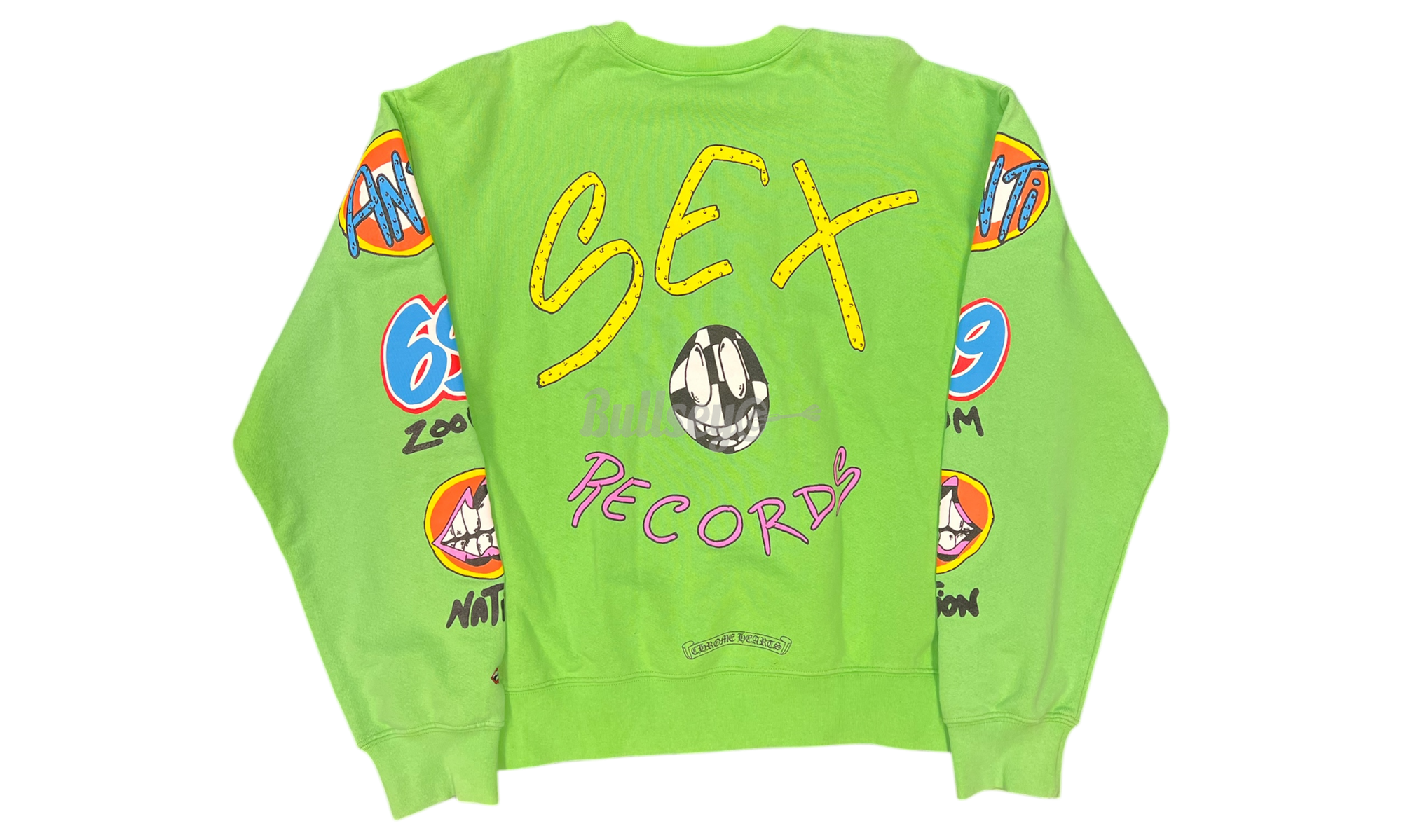 Chrome Hearts Sex Records Matty Boy Green Crewneck (PreOwned)-Bullseye Sneaker Boutique