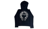 Chrome Hearts Silver Horseshoe Black Hoodie-Bullseye Sneaker Boutique