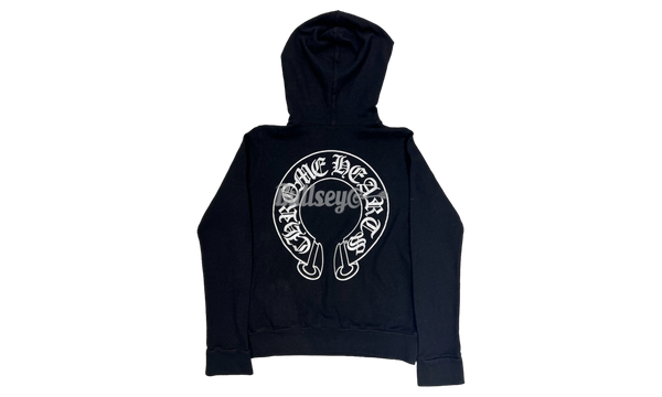 Chrome Hearts Silver Horseshoe Black Hoodie-Forum Bold Shoes Core Black Core Black Grey Six