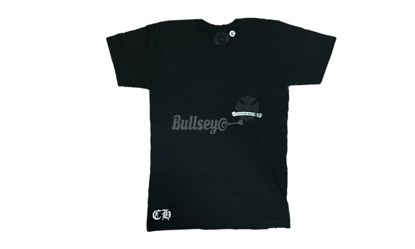 Chrome Hearts Silver Horseshoe Black T-Shirt-Bullseye Crater Sneaker Boutique