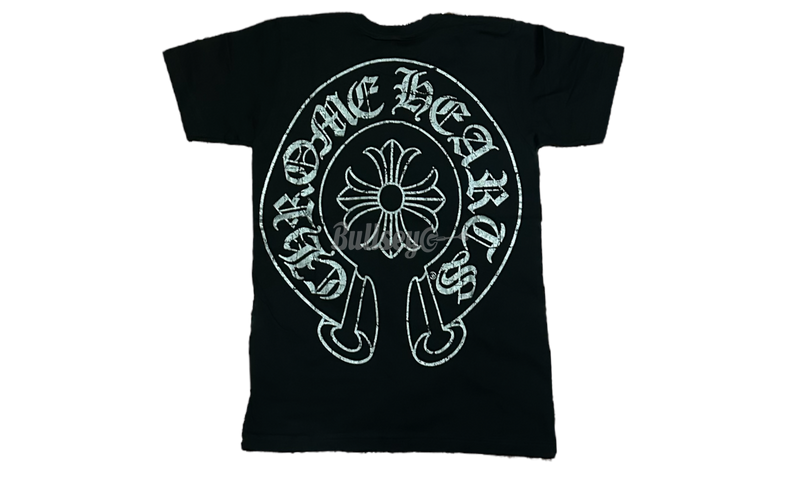 Chrome Hearts Silver Horseshoe Black T - Shirt - Their Spring '18